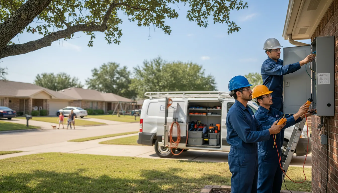 Certified electrician providing emergency electrical services in Denhoff, ND